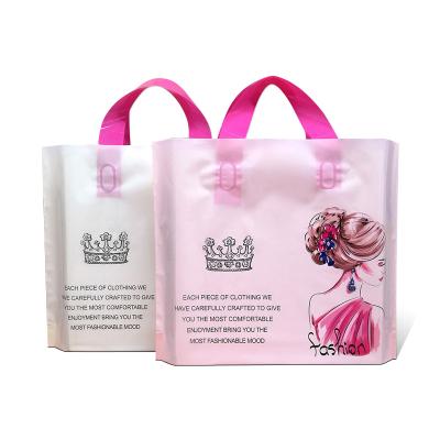 China Market Shopping Bag Recyclable Custom Printed Plastic Clothing Shoes Nail Out Bag for sale