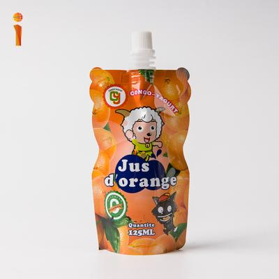 China Safety Disposable Doypack Juice Drink Pouch Bag With Spout for sale