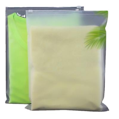 China Recyclable Hot Selling Portable Multifunctional Apparel Garment Clothes T-shirt Packing Storage Ziplock Plastic Bag for sale