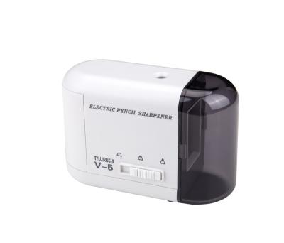 China 12.5*8.5*5.5cm Electronics Pencil Sharpener Electric Round Pencil Sharpener for sale