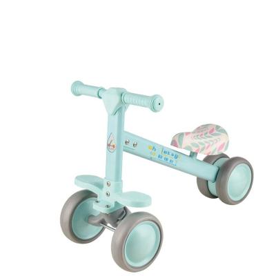 China Cute Steel 4 Wheel Balance Bike Bicycle Kids Sliding Toy Car Kick Scooter Kids Balance Bike Wheels Kids Balance Bike Scooter for sale