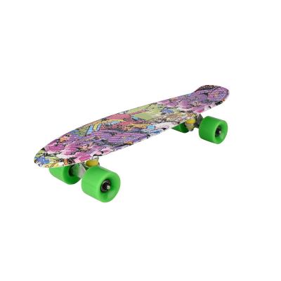 China Factory direct sales scooter small fish size children four wheel board safety portable sports land surfboard for sale