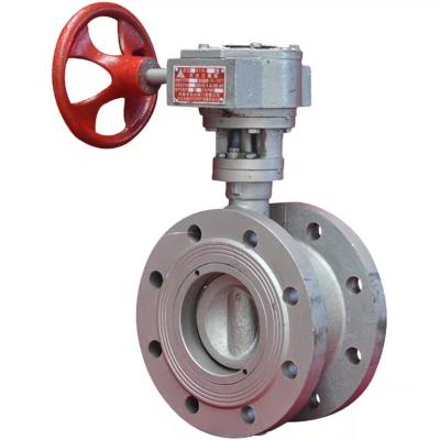 China Customizable Good Quality CF8 Stainless Steel Flange Sanitary Butterfly Valve for sale