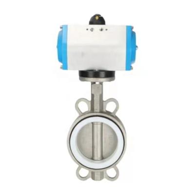 China Stainless Steel General Pneumatic Hook Industrial Butterfly Valve for sale