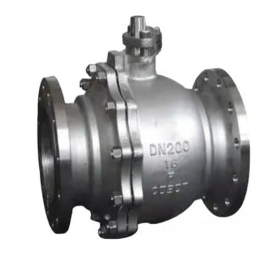 China CF8 China Made 2pc Dn200-16p Stainless Steel Flange Trunnion Mounted Ball Valve For Water Oil Gas for sale