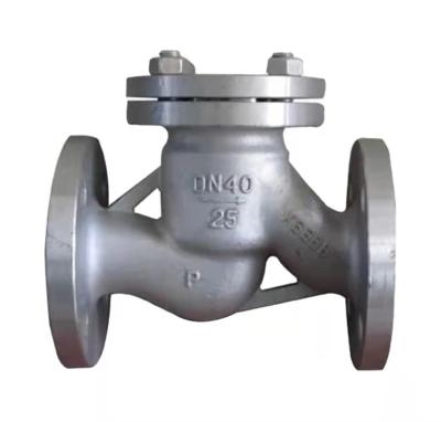 China Hot Sale H41w-25p Stainless Steel Dn40 Material High Pressure One Way Water Pump CF8 Check Valve for sale