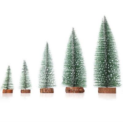 China Custom Christmast Ornament Mini Christmas Tree Cedar Tabletop Window Display Christmas Gifts Decorations for sale