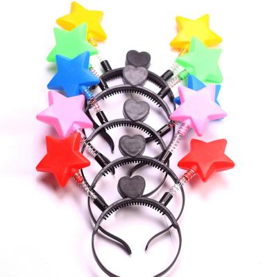 China Wholesale LED Star Spring Headband Halloween Christmas Party Stocked Flashing Supplies for sale