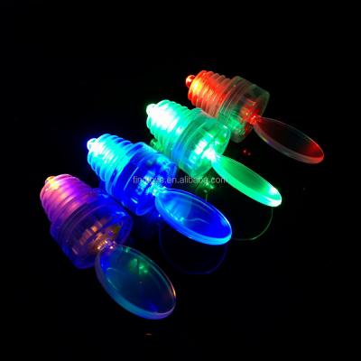 China Promotion Cork Wine Bottle Customs Lead Stopper Lighting Bottle Stopper With Led Light For Bar Party Supplies for sale