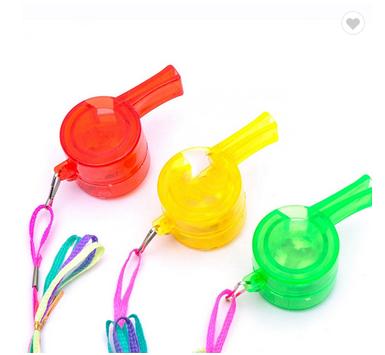 China Wholesale Modern Light Led Whistle Flashing Necklace Led Plastic Light Whistle For Gift for sale