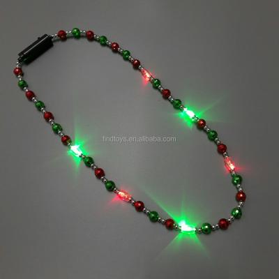 China Cheap Chinese Halloween Asia LED Bead Necklace Led Necklace Light For Party Lighter Bead Necklace for sale