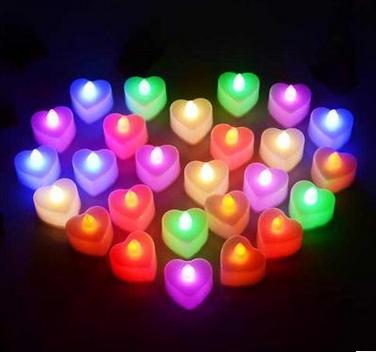 China Firmly On Flameless LED Candle with Assorted Colors for Valentine's Day Christmas Decoration for sale