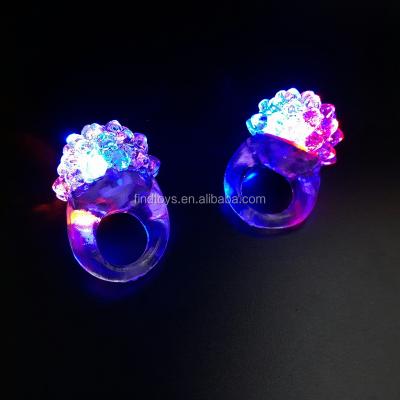 China Hot Selling TPR Led Jelly Strawberry Ring Light Led Uneven Ring For Party Bar Supplies for sale