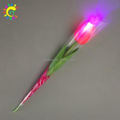 China Wholesale Fashional Glow in The Dark LED Tulip Flower for Party for sale