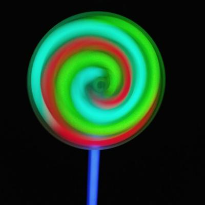 China Beautiful Colorful 8 Inch Glow Stick Candy Lollipop Light Flashing Glow Stick For Gift for sale