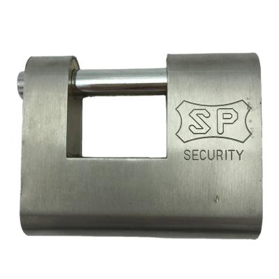 China Iron& 85 stainless steel shielded stainless steel padlock, high security, cheap padlock for sale