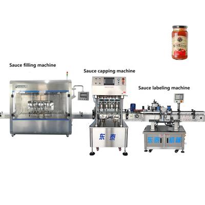 China Gear Pump Filling Machine Digital Liquid High Speed ​​Stainless Steel Sauce Filling Machine Production Line for sale