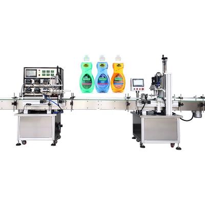 China Explosion Proof Automatic Liquid Gel Bottle Filling Alcohol Sanitizer Products Hand Capping Machine for sale