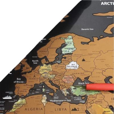 China For Travel Factory Direct High Quality Scratch Off The Map Magnetic Puzzle World Map for sale