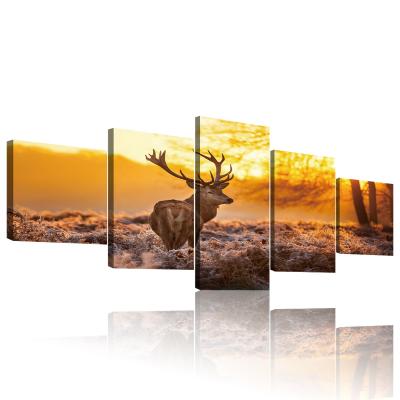 China Hot Sale Popular Style Home Art Natural Famous Landscape Painting Art Canvas Sets for sale