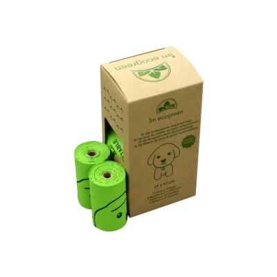 China 100% Sustainable Environmentally Friendly 100% Plastic Pet Printing Custom Poop Poop Bags Biodegradable for sale