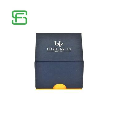 China Luxury Materials Fashion Simple Large Grid Recycled Watch Packaging Paper Box for sale