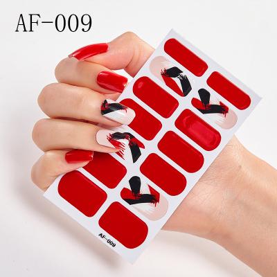 China Avariety Sticker Wholesale 2022 Glitter Nail Decoration Bars Design Nail Polish Stickers For Women Nail Set for sale