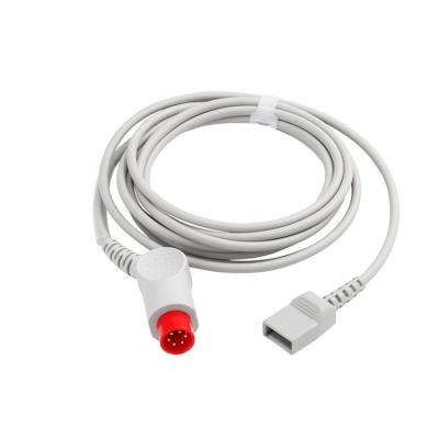 China Hot Selling Reusable TPU Blood Pressure Transducer IBP Cables /Mindray Ibp Cables 6pin for sale