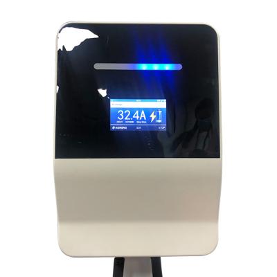 China 32A AoNeng Home EVSE Wallbox 22kw EV Charger Black Color Weight Hardware Station Original Charging Certificate 1 Year Warranty ANACE1-400V/32A for sale