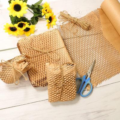 China 100% best protective and cushioning material recyclable selling high quality factory outlet shipping Kraft Honeycomb Rugged Cushioned Wrap Xumao for sale