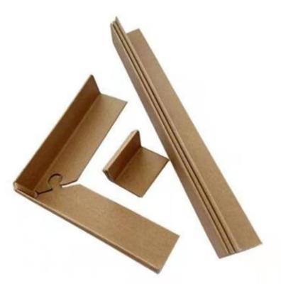 China V / L / U Shaped Custom Logo Printed Brown Corrugated Cardboard Angles Edge for sale