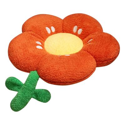 China Wholesale Plush Ins Stuffed Flower Shape Sofa Cushion Pillow Kids Room Decoration Stuffed Flower Cushion Pillow For Leaning On for sale