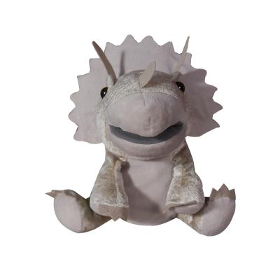 China Creative Jurassic Toy Hand Puppet Triceratops World Design Triceratops Plush Toys Animals Dinosaur Stuffed Toys for sale