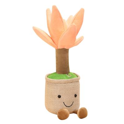 China 2022 Plush Top Selling Flowerpot Throw Plushie Pillow Doll Plant Tree Soft Stuffed Fluffy Friend Hugging Cushion for sale