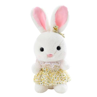 China Factory Wholesale Stuffed Animal Lovely Rabbit With Different Colors Soft Dress Rabbit Plush Toys For Children for sale