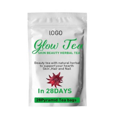 China Hot sale low fat private label detox glow smooth skin tea for women anti aging for sale