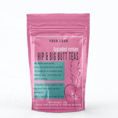 China Beauty Natural Sensitive Butt Lifting Tea Squeeze Herbal Tea Bags To Enlarge Hip Enlargement Tea for sale