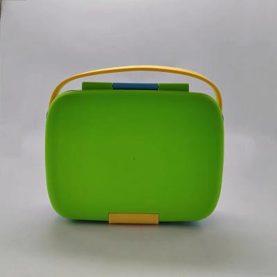 China 5 Compartment Plastic Lunch Box Heatable Portable Lunch Box Loncheras Escolares Kids Sealed Cool-Keep Box for sale