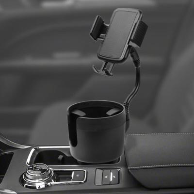 China Multifunctional Car Cup Holder Supplement Two-in-One Rotatable Adjustable Car Cup Holder Mobile Phone Holder Armrest Storage Box 38x12x38cm for sale