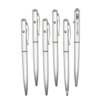 China office & School Pen Special Promotion Plastic Material Revolving Pen Novelty Ballpoint Pens With Invisible Ink Silver Silver Detect UV Light for sale