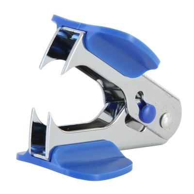 China Mini Cheap Plastic Desktop Metal Staple Remover Plastic Nail Puller With Button Lock 24/6 26/6 for sale