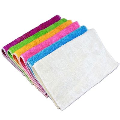 China Wholesale Nonstick Absorbent Thickened Cleaning Kid Safe Bamboo Kitchen Towel Fiber Kitchen Towel Dishtowel Household Dish Towel for sale