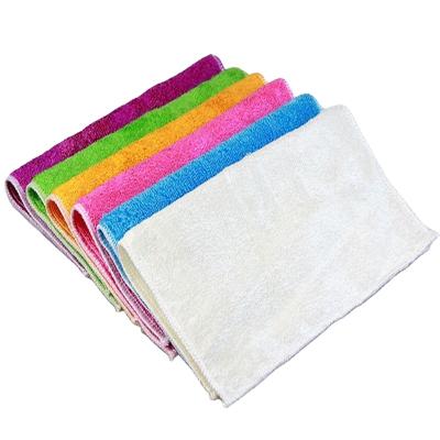 China Bamboo Nonstick Tableware Kitchen Oil Towel Dish Detergent Fiber Dishcloth Child Safe Cleaning Cloth for sale