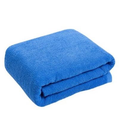 China Simple Military Green Towel Cover Cotton Blanket Air Conditioner Blanket Sea Blue Child Safe Light Color for sale