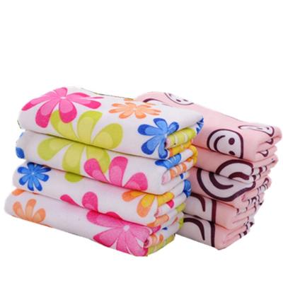 China Heat Transfer Children's Laid Microfiber Towels 25*50cm 210gsm for sale