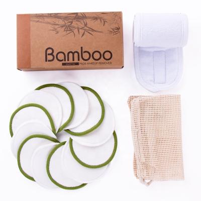 China Bamboo Cotton Eye Makeup Remover Reusable Daily Cleansing Daily Cleansing Pads for sale