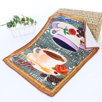 China Fiber Heat Transfer Child Safe Extra Fine Tea Towel is Large in Size and Does Not Fade Custom Printed Tea Towels for sale