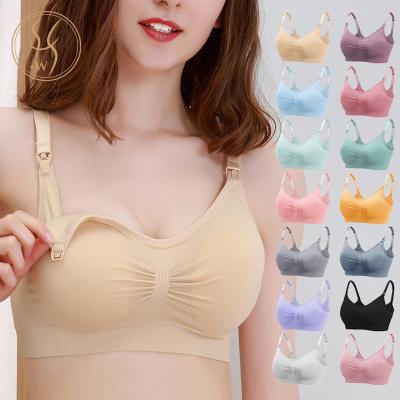 China QUICK DRY Mother Care Seamless Sports Feeding Breastfeeding Bra for sale