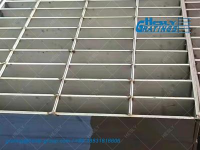 China Stainless Steel 304 grade Steel Bar Grating for food industries | 25x5mm load Bar | electro polish for sale