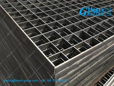 China Heavy Duty Pressure Locked Steel Bar Grating | Hot Dipped Galvanized | 200mm depth |100X100mm hole - HeslyGrating for sale